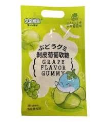 *JJLD Gummy Candy Grape 80g 京京樂道剥皮青提子軟糖