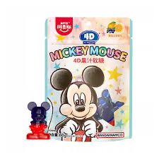 *AMOS Mickey Mouse Gummy Blackcurrant Orange Soda Flavour 60g 阿麥斯米奇老鼠黑加侖子甜橙味蘇打味