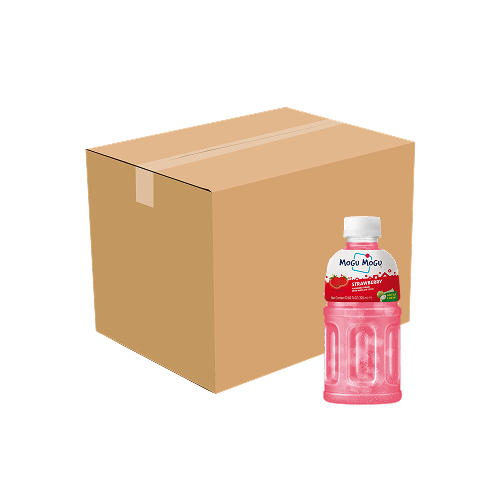 *Mogu Mogu Nata De Coco Drink Strawberry 4x6x320ml (CASE) MOGU MOGU草莓味
