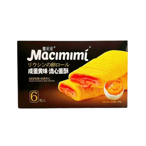 Macimimi Cracker Salted Egg Flavour 100g 麥米米咸蛋黃味流心蛋酥