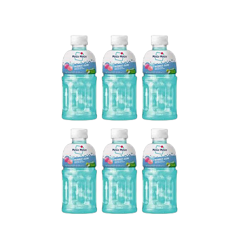 Mogu Mogu Nata De Coco Drink Bubble Gum 6x320ml (TRAY) 