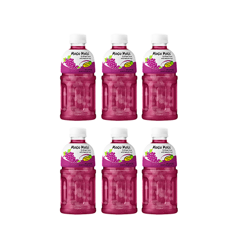 Mogu Mogu Nata De Coco Drink Grape 6x320ml (TRAY) 