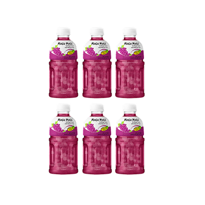 Mogu Mogu Nata De Coco Drink Grape 6x320ml (TRAY) 