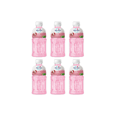 *Mogu Mogu Nata De Coco Drink Lychee 6x320ml (TRAY) MOGU MOGU荔枝味 Mogu Mogu Nata De Coco Drink Lychee 6x320ml (TRAY)