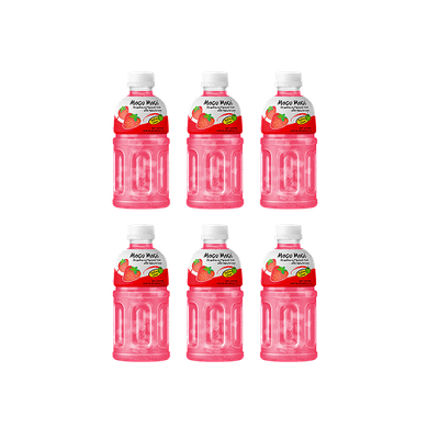 Mogu Mogu Nata De Coco Drink Strawberry 6x320ml (TRAY) 

