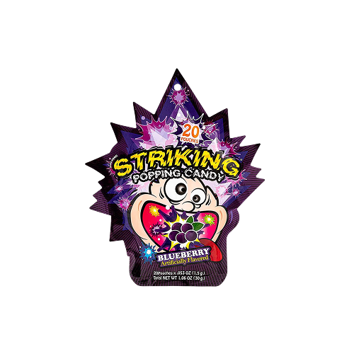 Striking Blueberry Flavour Popping Candy 