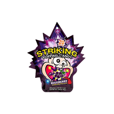Striking Blueberry Flavour Popping Candy 