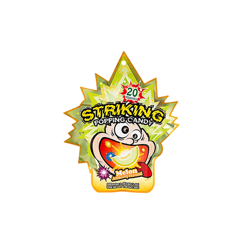 Striking Melon Flavour Popping Candy