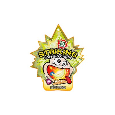 Striking Melon Flavour Popping Candy