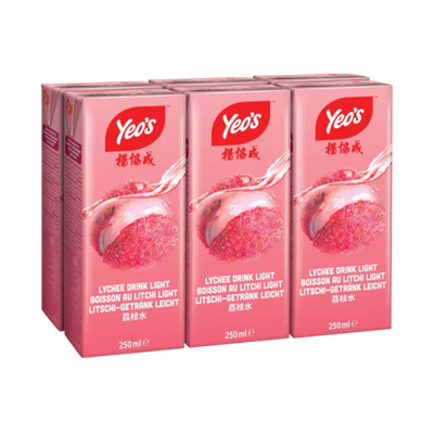 *Yeo's Lychee Drink 6x250g 楊協成荔枝飲料 (6 包裝) Yeo's Lychee Drink 6x250g