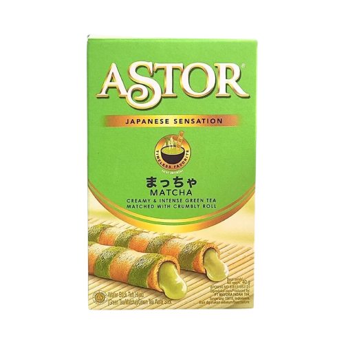 Astor Matcha Creamy &amp; Intense Green Tea Crumbly Roll