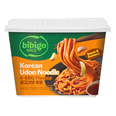 Bibigo Udon Noodles Korean BBQ 187g 韓式燒烤味烏冬 Bibigo Udon Noodles Korean BBQ