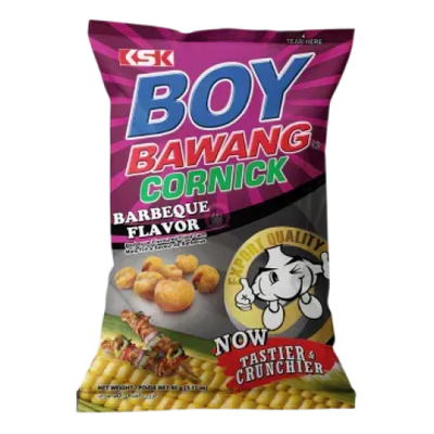 KSK Boy Bawang BBQ Flavour 90g 燒烤味粟米小食 KSK Boy Bawang BBQ Flavour