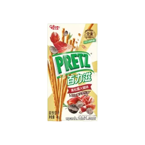 GLICO PRETZ Black Truffle &amp; Ham Flavor Biscuit sticks 41g