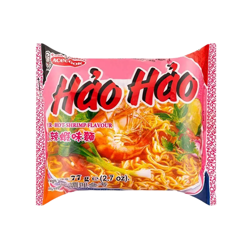 Hao Hao Instant Noodles Hot&amp;Sour Shrimp Flavour 77g