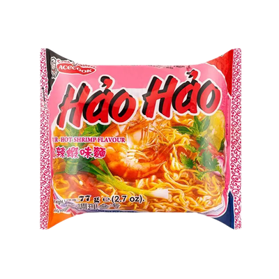 Hao Hao Instant Noodles Hot&amp;Sour Shrimp Flavour 77g