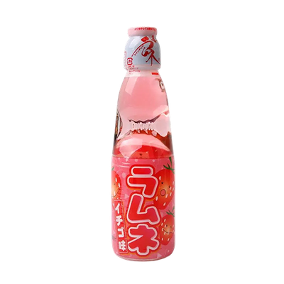 Hatakosen Strawberry Ramune Soda 200ml 