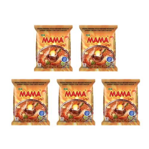 Mama Shrimp Creamy Tom Yum Flavour 5x55g 