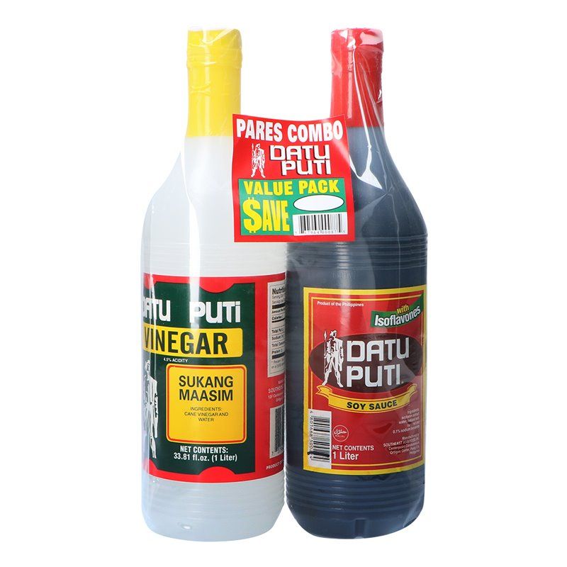 Datu Puti Soy Sauce+Vinegar Value Pack DATU PUTI豉油+白醋優惠裝