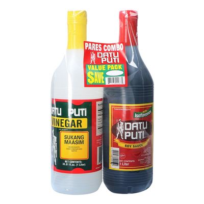 Datu Puti Soy Sauce+Vinegar Value Pack DATU PUTI豉油+白醋優惠裝