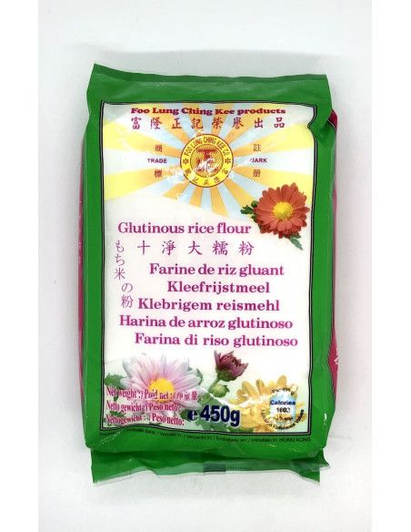 Foo Lung Ching Kee Glutinous Rice Flour 450g 富隆正記十淨大糯粉