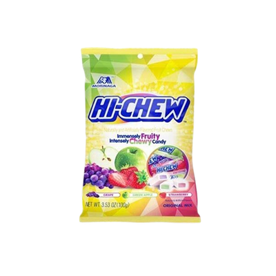 *Morinaga Hi-Chew Bag Original Mix (Strawberry &amp; Green Apple &amp; Grape)  100g 森永嗨啾軟糖袋裝(士多啤梨/葡萄/青蘋果味)
