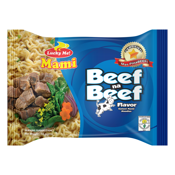 Lucky Me Instant Mami Noodles - Beef 55g 菲律賓麵牛肉味