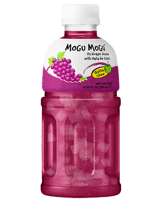 *Mogu Mogu Nata De Coco Drink Grape 320ml MOGU MOGU提子味