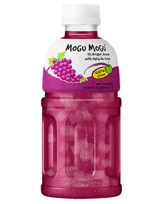 *Mogu Mogu Nata De Coco Drink Grape 320ml MOGU MOGU提子味