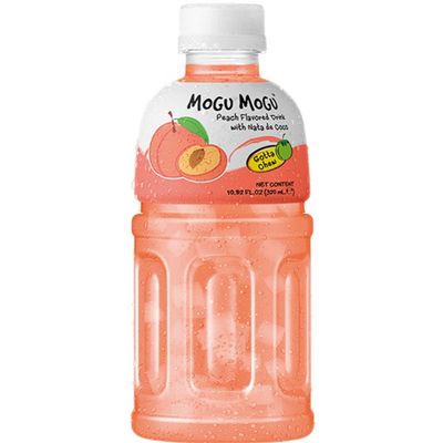 *Mogu Mogu Nata De Coco Drink Peach 320ml MOGU MOGU桃味
