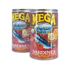 Mega Sardines in Tomato Sauce (Chilli) 155g x2 美加辣茄汁沙甸魚