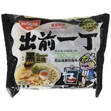 HK Nissin Demae Ramen Black Garlic Tonkotsu 100g 港版日清出前一丁即食麵黑蒜油豬骨湯味
