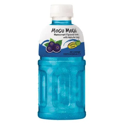 *Mogu Mogu 黑加侖子椰果飲料 320ml MOGU MOGU黑加侖子味*