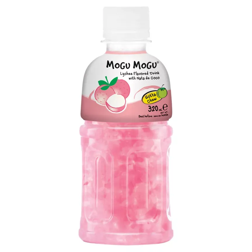 *Mogu Mogu Nata De Coco Drink Lychee 320ml MOGU MOGU荔枝味
