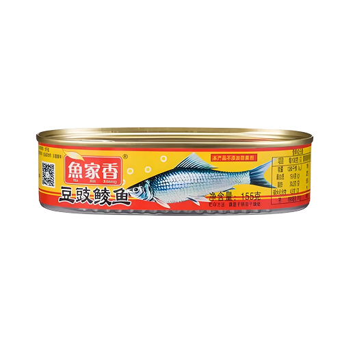 You Jia Xiang Fried Dace With Salted Black Beans 184g 魚家香豆豉鯪魚