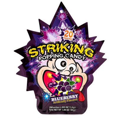 *Striking Blueberry Flavour Popping Candy 30g 索勁藍莓味爆炸糖