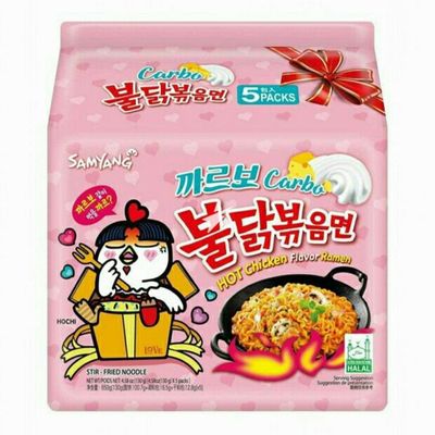 Samyang Carbonara Hot Chicken Ramen 5x130g 三養卡邦尼辣雞麵