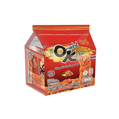 Mama OK Noodles Shrimp Tom Yum 4x85g 媽媽冬蔭蝦即食麵 (4包裝）