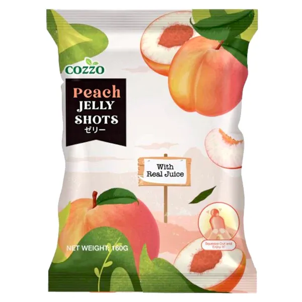 *COZZO Jelly Shots - Peach  8x20g 蜜桃味啫喱