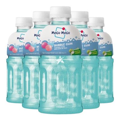 *Mogu Mogu Nata De Coco Drink Bubble Gum 6x320ml (TRAY) 椰果飲料泡泡糖味