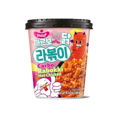 DELIEF Carbonara Hot Chicken Rabokki 180g  DELIEF卡邦尼辣雞年糕