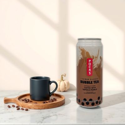 POCAS Bubble Tea Coffee Flavour 490ml 珍珠奶茶- 咖啡味