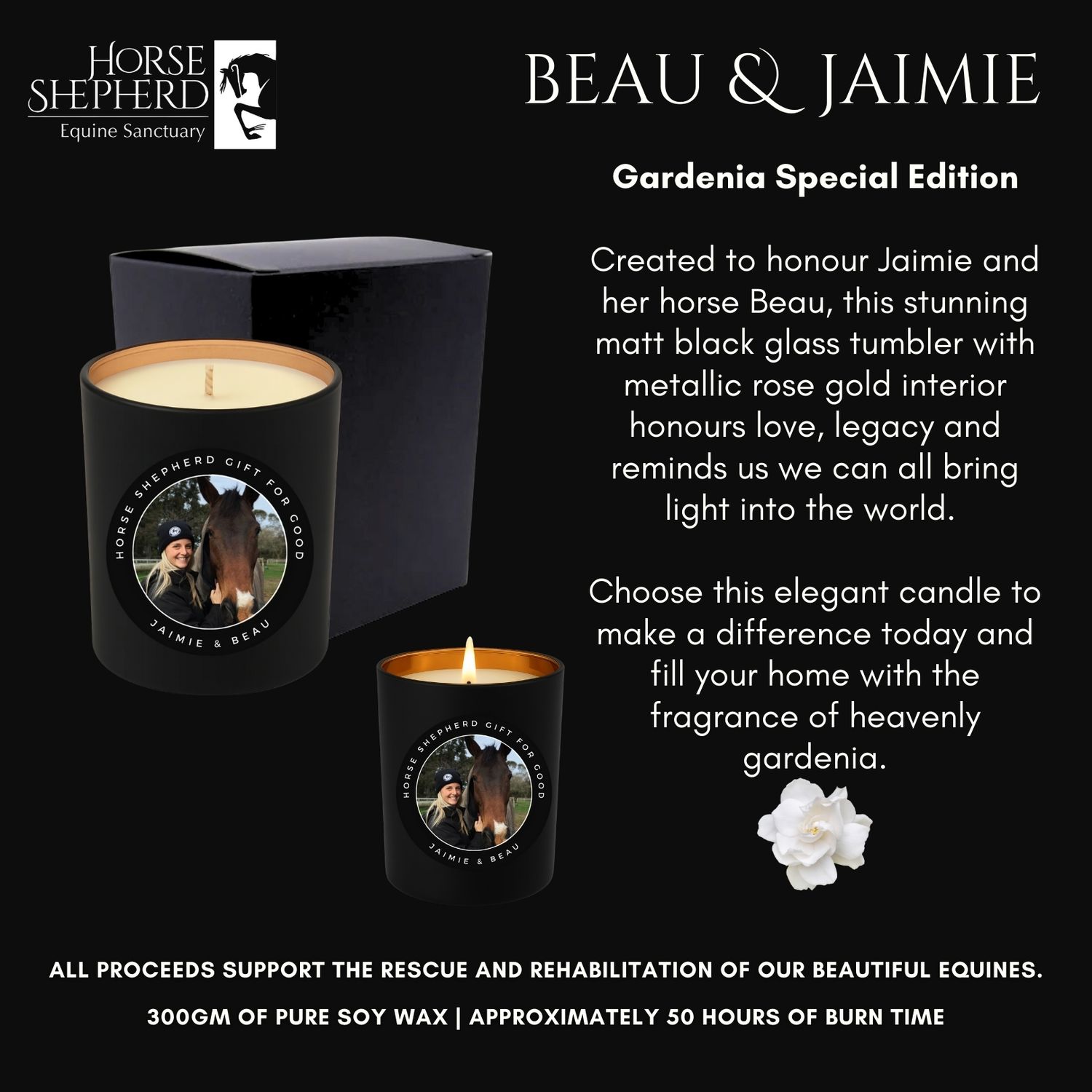Special Edition Gardenia Candle - Jaimie and Beau