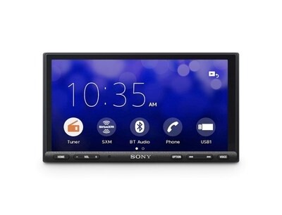 Sony-7" Mechless, 180W, White, Android Auto, Apple CarPlay, BT, 2xUSB (Rear), 3 PRE 5V, EQ10, ExtraBass, Weblink-XAVAX7000