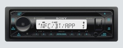 Sony-Marine, Variable Color, Dual BT, NFC, Music Center, SXM, USB, 3 PRE 2V, EQ10, ExtraBass, AOA 2.0-MEXM72BT