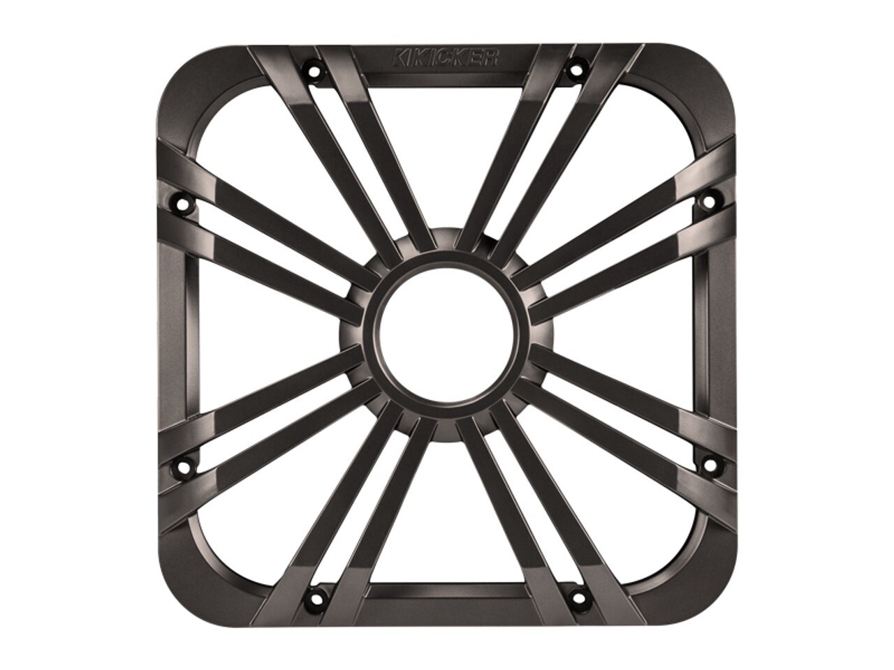 KICKER-12-INCH (30cm) SQUARE SUBWOOFER GRILLE FOR 11S12L7,LED,CHARCOAL-11L712GLC