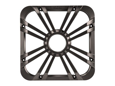 KICKER-12-INCH (30cm) SQUARE SUBWOOFER GRILLE FOR 11S12L7,LED,CHARCOAL-11L712GLC