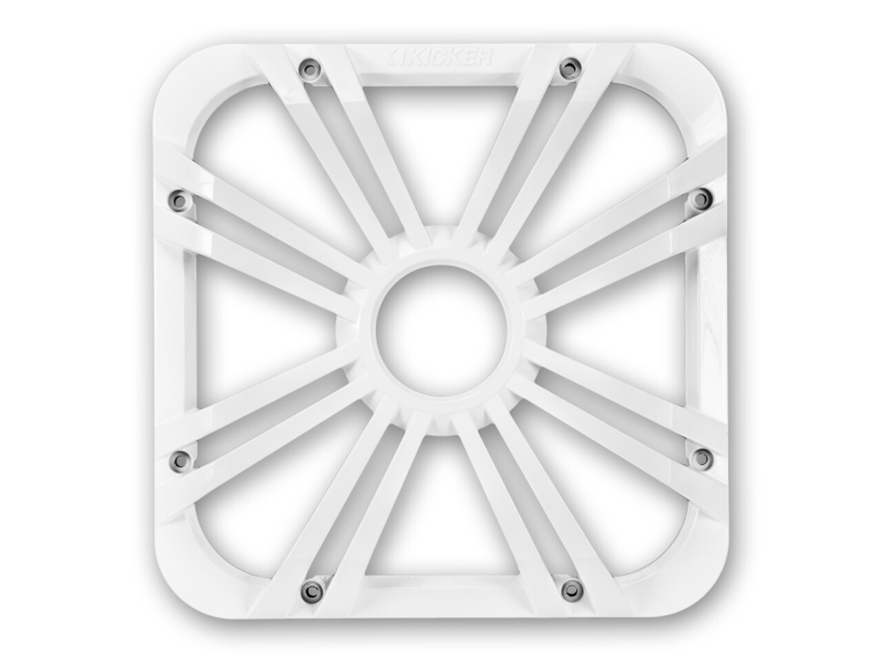 KICKER-12-INCH (30cm) SQUARE SUBWOOFER GRILLE FOR 11S12L7,LED,WHITE-11L712GLW