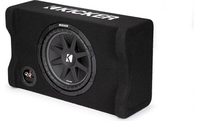 KICKER-Comp 10" (25cm) Subwoofer in Down Firing Encl, 4-Ohm, RoHS Compliant-48CDF104