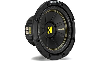 KICKER-CompC 8" (20cm) subwoofer, DVC, 4ohm, RoHS Compliant-44CWCD84